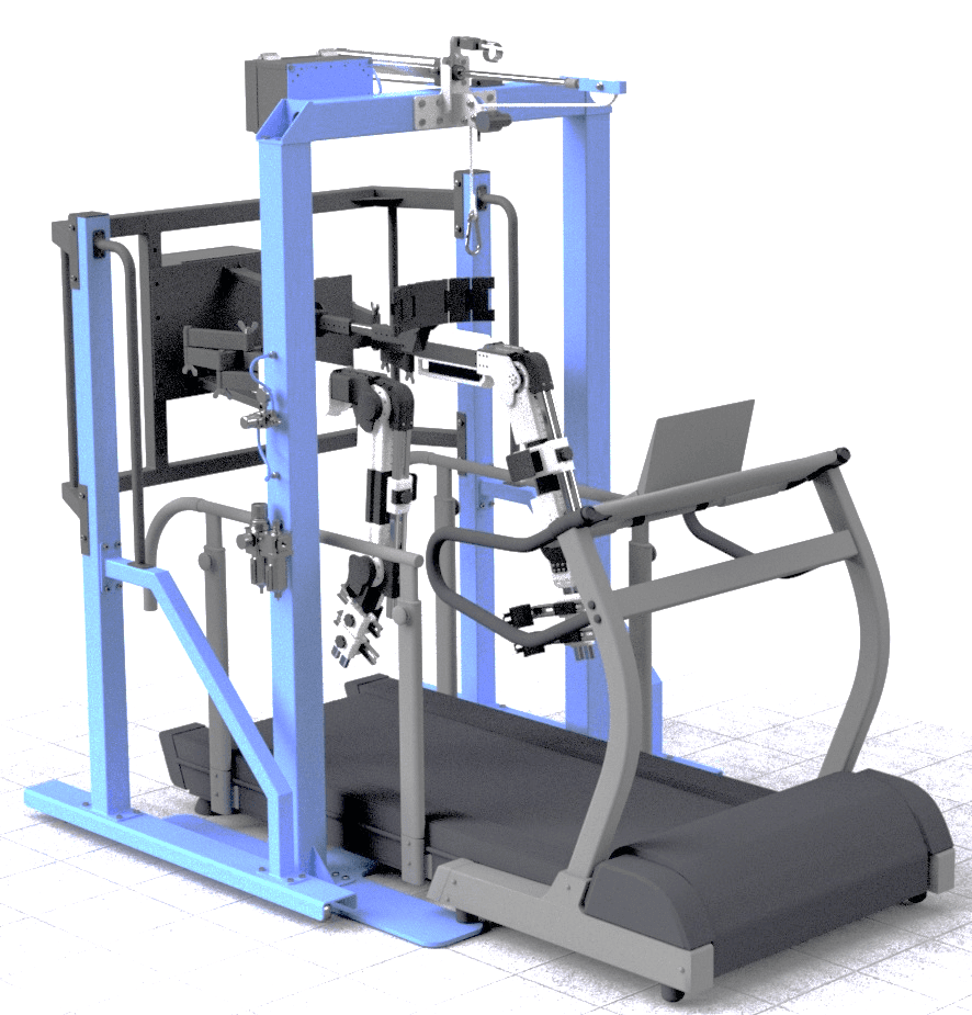 Angled view of A-GEAR system